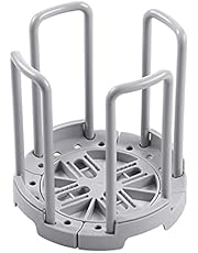 flexman Bowl Rack, Retractable Detachable Bowl Plate Holder, Bowl Holders Organizer, Draining Storage Rack for Kitchen Chopsticks Countertop Cabinet (Grey)