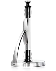 OXO Good Grips SimplyTear Standing Paper Towel Holder, Brushed Stainless Steel