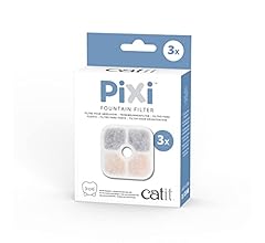 Catit PIXI Cat Drinking Fountain Filter, Replacement Triple Action Water Filter, 3-Pack