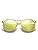 Clear Yellow Frame/Polarized Yellow Green Mirrored Lens