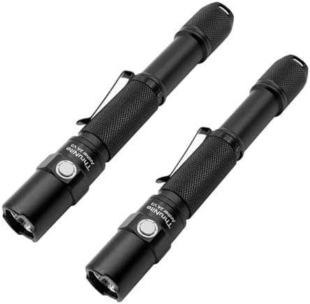 ThruNite 2PCS Archer 2A V3 Cool White LED Flashlight 500 Lumens, Mini AA Flashlight with Lanyard, IPX8 Water-Resistant Dual Switch Outdoor Flash Light - CW