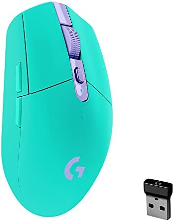 Mouse Gamer Sem Fio Logitech G305 LIGHTSPEED com 6 Botões Programáveis e Até 12.000 DPI - Mint