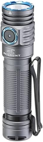 SKILHUNT M200 1400 Lumens Bright Magnetic USB Rechargeable LED Flashlight for EDC, Outdoor, Rescue, Searching, Hiking and Emergency (Grey, 519A High CRI CCT 4500K)