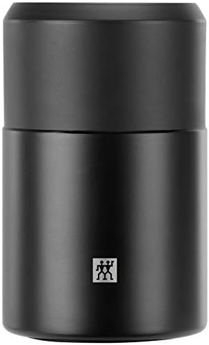 ZWILLING Récipient isotherme pour aliments, bol intégré, isolation à double paroi, cuillère incluse, 700 ml, hauteur : 17 cm, noir, petit