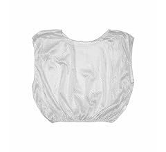 Youth Mesh Practice Scrimmage Vest, White (Pack of 12)