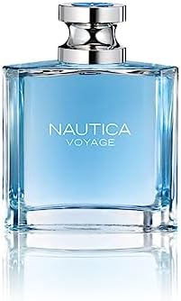 Nautica Voyage Eau De Toilette for Men - Fresh, Romantic, Fruity Scent Woody, Aquatic Notes of Apple, Water Lotus, Cedarwood, and Musk Ideal Day Wear 3.3 Fl Oz