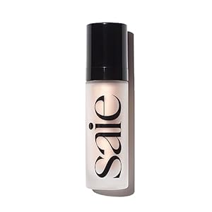 Saie Glowy Super Gel Lightweight Illuminator - Luminizer and Makeup Primer for Glowing Skin - Enriched with Vitamin C + Hydrating Squalane Oil - Wear Alone or Under Makeup - Starglow (1 oz)