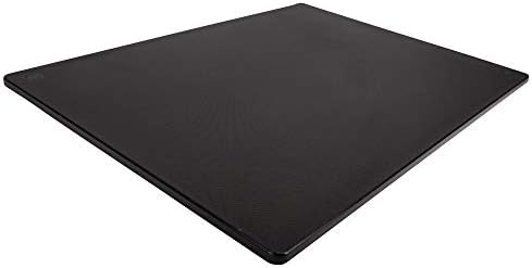 Professional Black Plastic Cutting Board, Extra Large 24x18 Inch, 1/2" Made for Restaurants, Dishwasher Safe