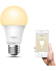 TP-Link Tapo Smart Wi-Fi Light Bulb, Smart Home Security System, Energy saving, Dimmable, E27, 8.7 W, Soft Warm White, Schedule &amp; Timer, Voice Control, Away Mode, No Hub Required (Tapo L510E)
