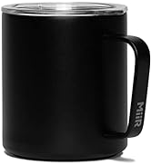 MiiR, Camp Cup, Vacuum Insulated, Stainless Steel with Slide Lid, BPA Free, Black, 12 Fluid Ounces