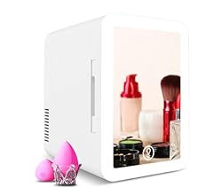 Cobuy Portable Personal Mini Fridge 5 Liter AC/DC Portable Beauty Fridge Thermoelectric Cooler and Warmer for Skincare, Bed…