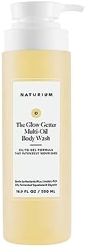 Naturium The Glow Getter Multi-Oil Hydrating Body Wash, Gentle Cleanser, 16.9 oz