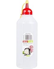 Decor Cook Plastic Sauce Dispenser Squeeze Bottle, 1L, Clear