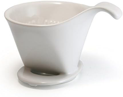 ZERO JAPAN Ceramic Coffee Dripper for #2 or #4 paper filter - Drip Cone Brewer - White