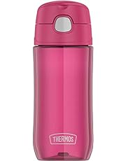 THERMOS FUNTAINER 16 Ounce Plastic Hydration Bottle with Spout, Raspberry