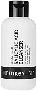 The INKEY List Salicylic Acid Cleanser, Face Wash for Blemishes, Blackheads, Oily Skin and Breakouts, Non-Drying Facial Cleanser Safe for All Skin Types, 5.0 fl oz