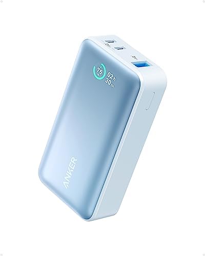 Anker Power Bank, Power IQ 3.0 Portable Charger with PD 30W Max Output (PowerCore 30W), 10,000mAh Battery Pack for iPhone 15/15 Plus/15 Pro/15 Pro Max, MacBook, Dell, Microsoft Surface, and More