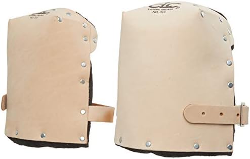 CLC Custom Leathercraft 313 Heavy Duty Leather Kneepads, Double Thick Lining, Tan