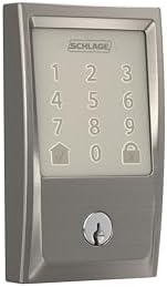 Schlage Encode Smart Wi-Fi Deadbolt with Century Trim in Satin Nickel