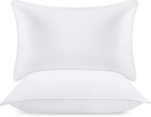 Utopia Bedding Bed Pillows for Sleeping (White), Queen Size, Set of 2, Hotel Pillows, Cooling Pillows for Side, Back or Stomach Sleepers