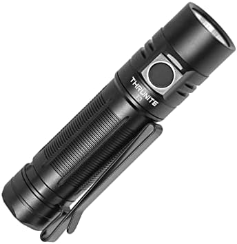 ThruNite T3 Max 301 Meters 2250 Lumens LED Flashlight Rechargeable USB Type C Flashlights Bright EDC Flashlight, Black Cool White