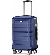 SHOWKOO Valigia Piccola Trolley Cabin Bagaglio a Mano 55x40x20cm Ultra Leggero ABS+PC Durevole Va...