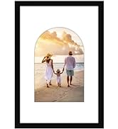 Americanflat 12x18 Poster Frame in Black - Use as 8x12 Picture Frame with Arch Mat or 12x18 Frame...