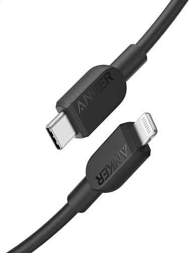 Anker USB C to Lightning Cable, 310 USB-C to Lightning Cable(Black, 3ft), MFi Certified, Fast Charging Cable for iPhone 14 Plus 14 14 Pro Max 13 13 Pro 12 11 X XS XR (Charger Not Included)