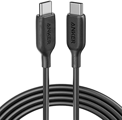 Anker Powerline III USB C to USB C Charger Cable 100W 6ft 2.0, Type C Charging Cable for iPad Mini 6, iPad Pro 2020, Air 4, MacBook Pro 2020, Galaxy S20 Plus S9 S8, Pixel, Switch, LG V20