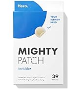 Mighty Patch Invisible+ from Hero Cosmetics - Daytime Hydrocolloid Acne Pimple Patches for Coveri...