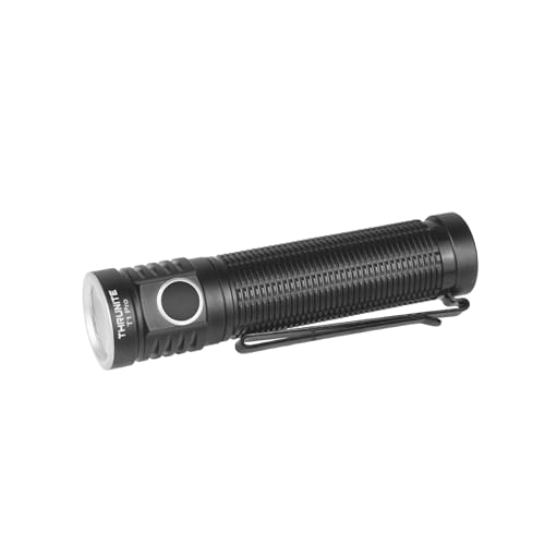 ThruNite T1 Pro High 1920 Lumens Rechargeable Flashlight with USB C Cable, Stepless Dimming,196-Meter Long Beam Distance Pock