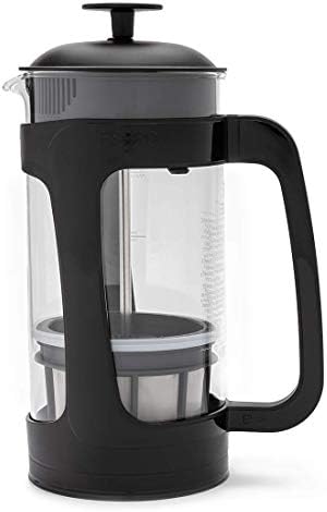 ESPRO - P3 French Press - Double Micro-Filtered Coffee and Tea Maker, Grit-Free and Bitterness-Free Brews, Ideal for Loose Tea and Coffee Grounds - (Black, 32 Oz)