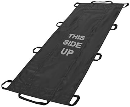 The Original Rescue Essentials Brand QuikLitter, Black Nylon Handles, Non-Woven Fabric, 500 Lb Rated, Low Cost, Disposable for Patient Transfer, Casualty Evacuation