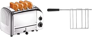 Dualit Classic NewGen Toaster, 4-Slice, Chrome and Dualit 00499 Sandwich Cage