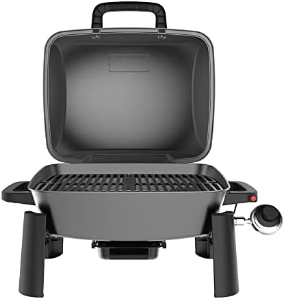 Nexgrill 1-Burner Portable Propane Gas Grill, 10,000BTUs, Perfect for Camping, Outdoor Cooking, Outdoor Kitchen, Patio, Garden, Premium Build and Style, Dark Grey & Black