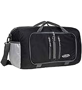 G4Free 22" Foldable Duffel Bag 40L Water Resistant Carry On Tote Bag Lightweight Packable Duffel ...