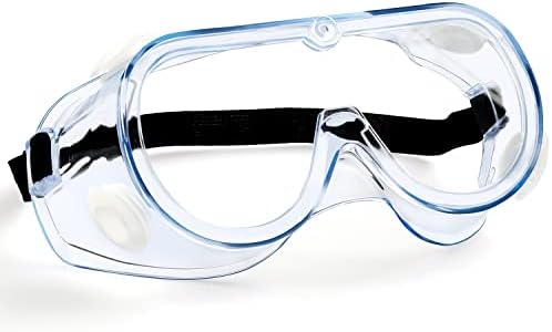 MELASA Safety Goggles ANSI Z87.1, Anti-Fog Protective Lab Goggles, Eye Protection Goggles, Adjustable,Lightweight