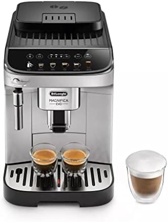 De'Longhi Magnifica Evo Automatic Espresso & Coffee Machine with Manual Milk Frother for Latte, Cappuccino, Iced Coffee, Built-in Grinder, ECAM29043SB