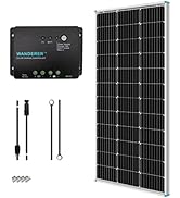 Renogy 100 Watt 12 Volt Solar Panel Starter Kit with 100W Monocrystalline Solar Panel + 30A PWM C...