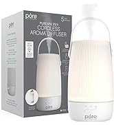 Pure Enrichment PureSpa Zen Cordless Essential Oil Diffuser & Light - Portable Travel-Friendly ...