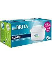 BRITA MAXTRA PRO All-in-1 Water Filter Cartridge 6 Pack (NEW) - Original BRITA refill reducing impurities, chlorine, PFAS, pesticides and limescale for tap water with better taste