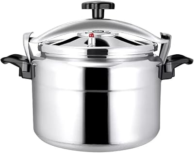 Aluminum Explosion-Proof Pressure Cooker- 7L~15L Capacity- Silver (9L)