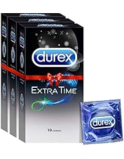 Durex Condoms - Extra Time for Extended Pleasure (10 Count - Pack of 3, Total 30)