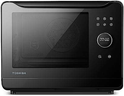 TOSHIBA 6-IN-1 Compact Steam Oven, Combi Oven Countertop with Convection Steam & Bake, Ferment, Air Fryer, Slow Cook, Smart APP Control, 36 Preset Menus and Steam Cleaning, 20L