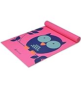 Gaiam Kids Yoga Mat Exercise Mat, Yoga for Kids with Fun Prints - Playtime for Babies, Active & C...