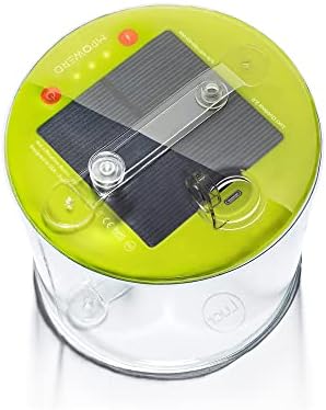 MPOWERD Luci Outdoor 2.0: Solar Inflatable Lantern Rechargeable via Solar or USB-C, 75 Lumens, Clear Finish + Cool LEDs, Lasts Up to 24 hrs, Waterproof, Camping, Backpacking, Travel, Emergencies