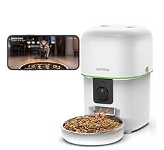 Yuposl Automatic Cat Feeders with Camera - 5G WiFi App Control 1080 HD Video with Night Vision, 2-Way Audio 2L/4L Cat Food …