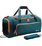 MIER Large Duffel Bag Men's Gym Bag with Shoe Compartment, 60L