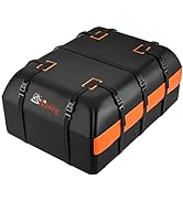Car Rooftop Cargo Carrier Bag, 21 Cubic Feet 100% Waterproof Heavy Duty 840D Car Roof Bag for All...