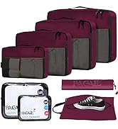 BAGAIL 6 Set / 8 Set Packing Cubes Luggage Packing Organizers for Travel Accessories